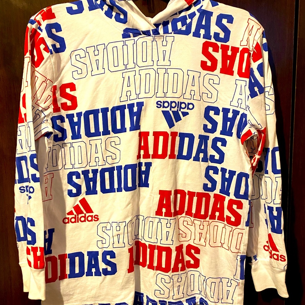 Adidas Long sleeve hooded shirt
